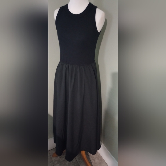 Elegant Black Sleeveless Maxi Dress Size M Medium - Picture 8 of 8